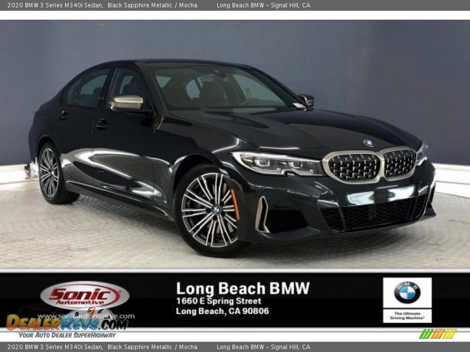 2020 BMW 3 Series M340i Sedan Black Sapphire Metallic / Mocha Photo #1