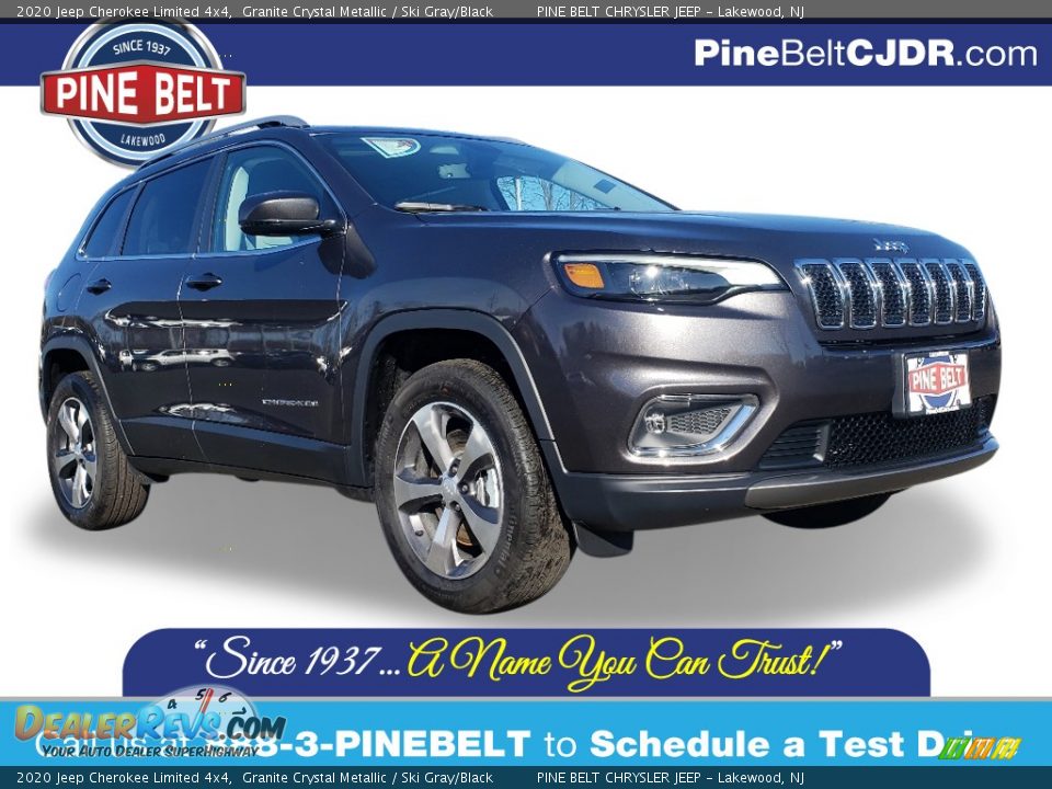 2020 Jeep Cherokee Limited 4x4 Granite Crystal Metallic / Ski Gray/Black Photo #1
