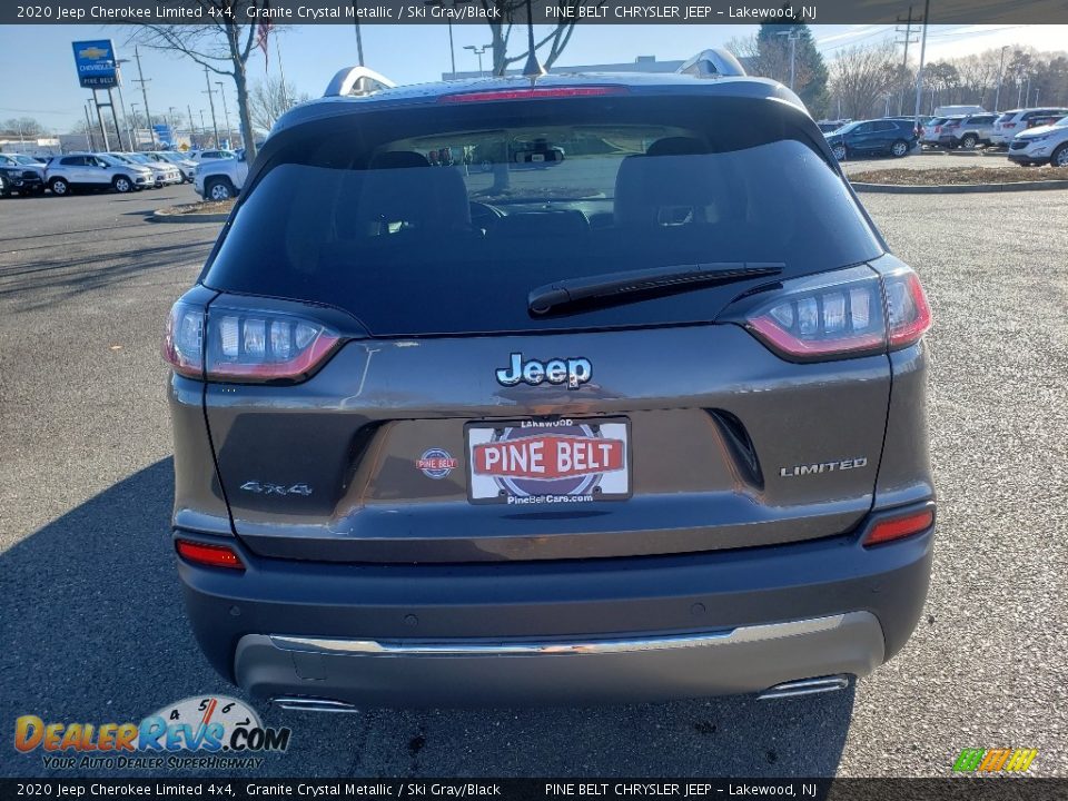2020 Jeep Cherokee Limited 4x4 Granite Crystal Metallic / Ski Gray/Black Photo #5