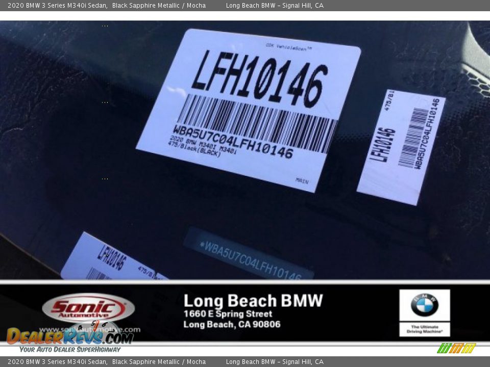 2020 BMW 3 Series M340i Sedan Black Sapphire Metallic / Mocha Photo #11