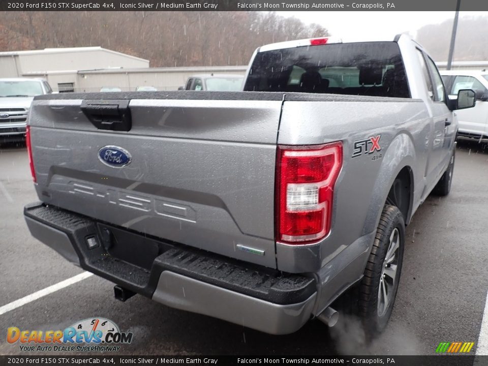 2020 Ford F150 STX SuperCab 4x4 Iconic Silver / Medium Earth Gray Photo #5