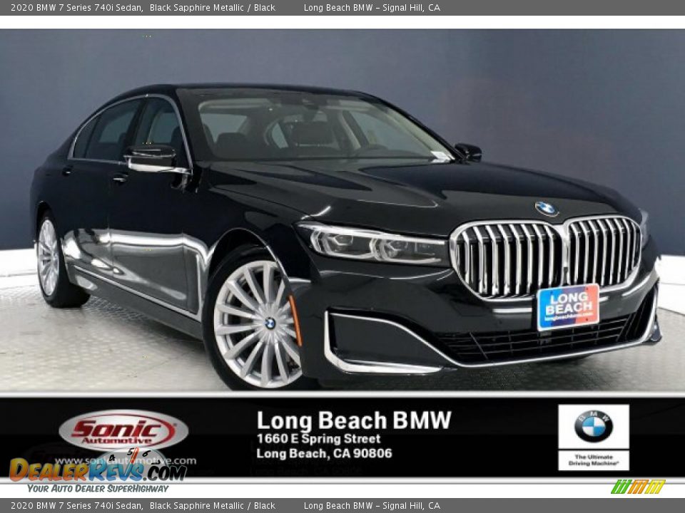 2020 BMW 7 Series 740i Sedan Black Sapphire Metallic / Black Photo #1