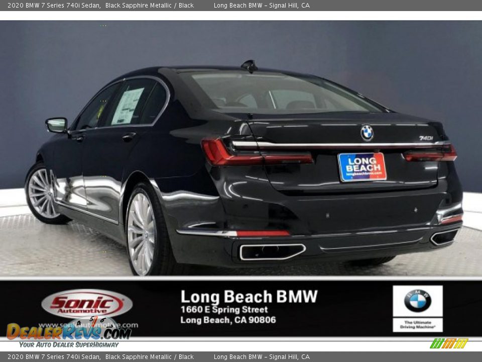 2020 BMW 7 Series 740i Sedan Black Sapphire Metallic / Black Photo #2