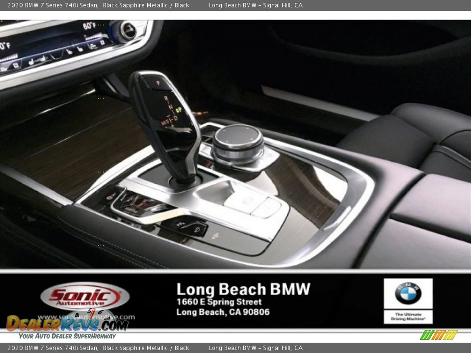 2020 BMW 7 Series 740i Sedan Black Sapphire Metallic / Black Photo #6