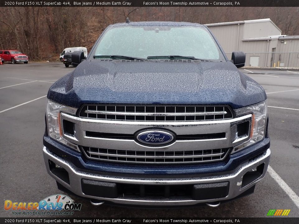 2020 Ford F150 XLT SuperCab 4x4 Blue Jeans / Medium Earth Gray Photo #4