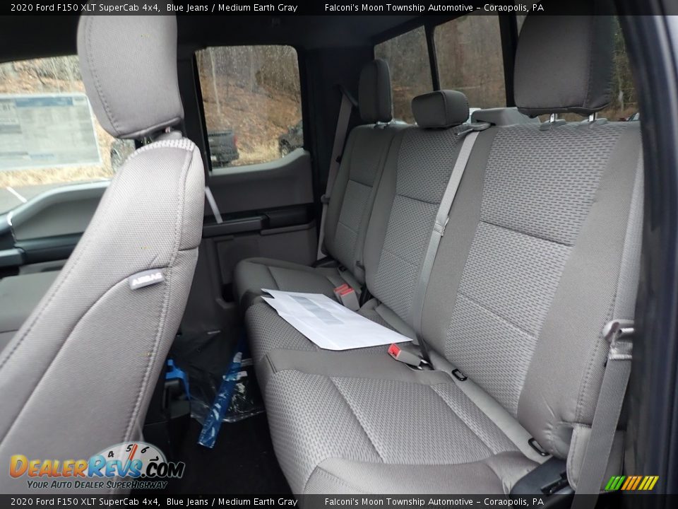 2020 Ford F150 XLT SuperCab 4x4 Blue Jeans / Medium Earth Gray Photo #9