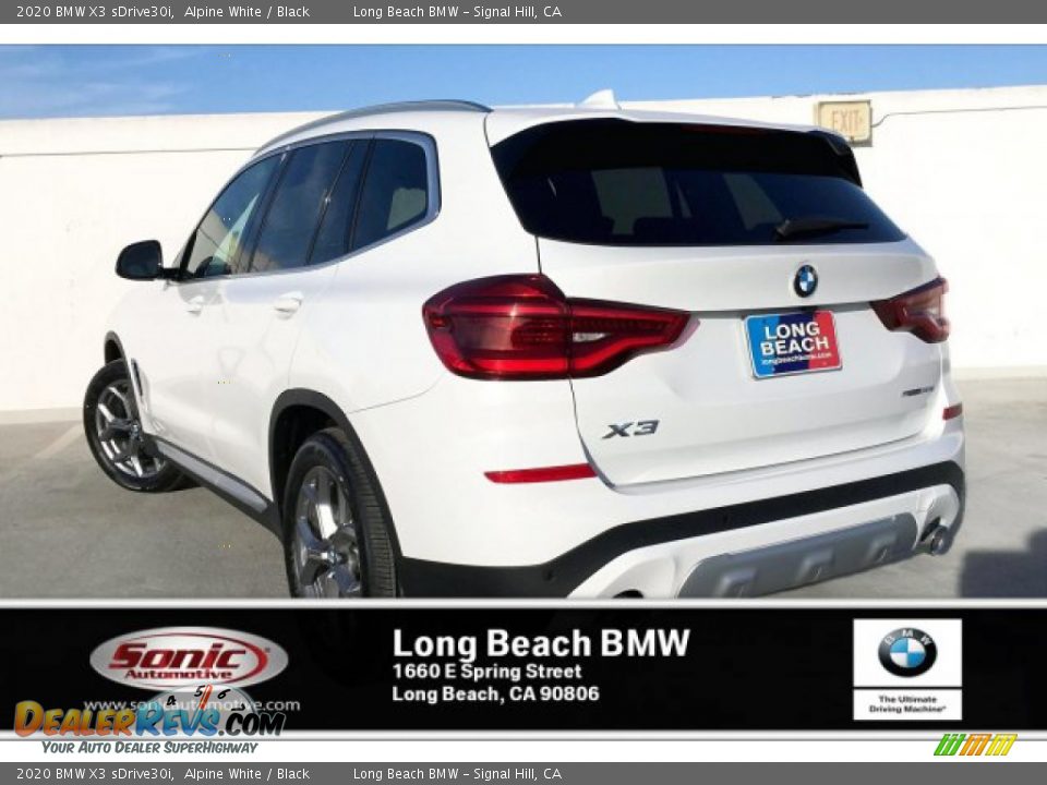 2020 BMW X3 sDrive30i Alpine White / Black Photo #2
