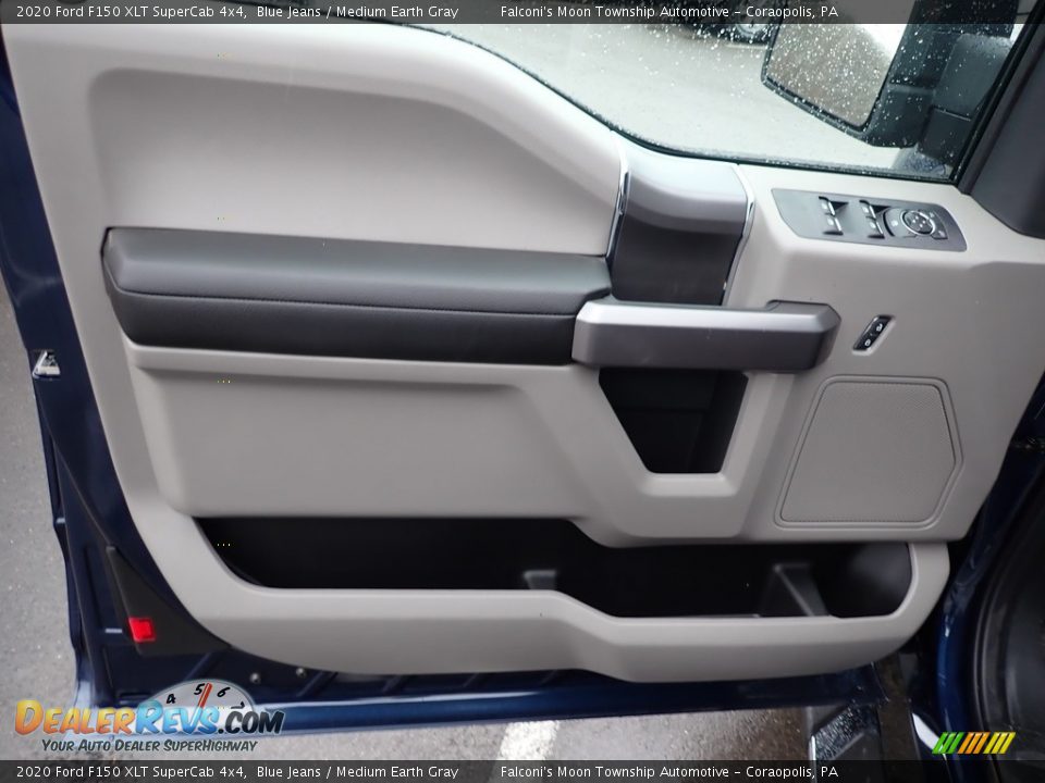 2020 Ford F150 XLT SuperCab 4x4 Blue Jeans / Medium Earth Gray Photo #13
