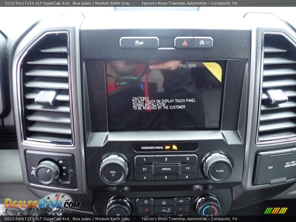 2020 Ford F150 XLT SuperCab 4x4 Blue Jeans / Medium Earth Gray Photo #14