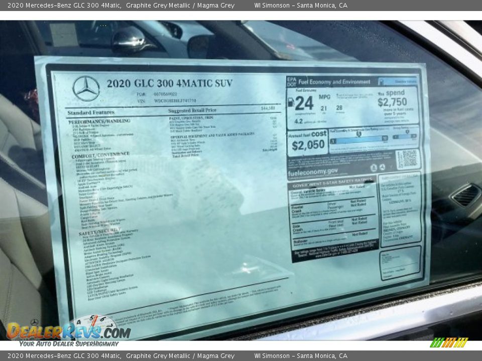 2020 Mercedes-Benz GLC 300 4Matic Graphite Grey Metallic / Magma Grey Photo #10