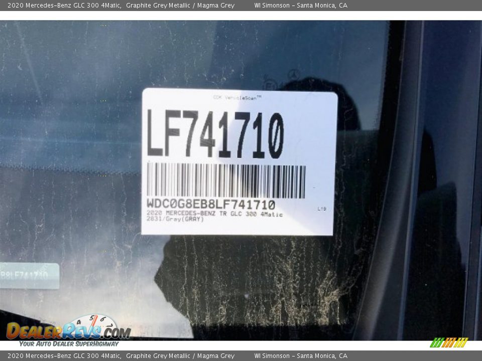 2020 Mercedes-Benz GLC 300 4Matic Graphite Grey Metallic / Magma Grey Photo #11