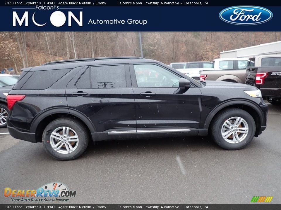 2020 Ford Explorer XLT 4WD Agate Black Metallic / Ebony Photo #1
