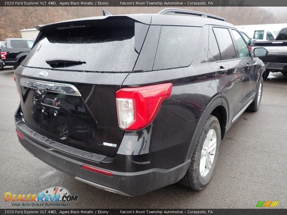 2020 Ford Explorer XLT 4WD Agate Black Metallic / Ebony Photo #2