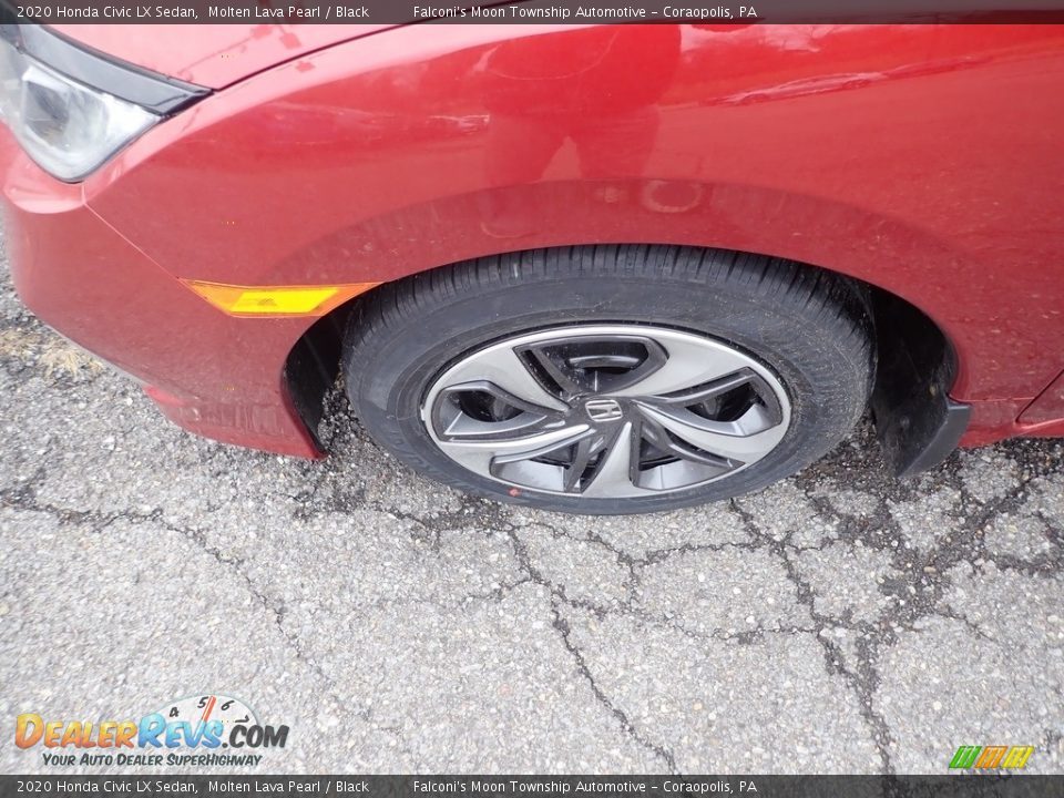 2020 Honda Civic LX Sedan Molten Lava Pearl / Black Photo #8