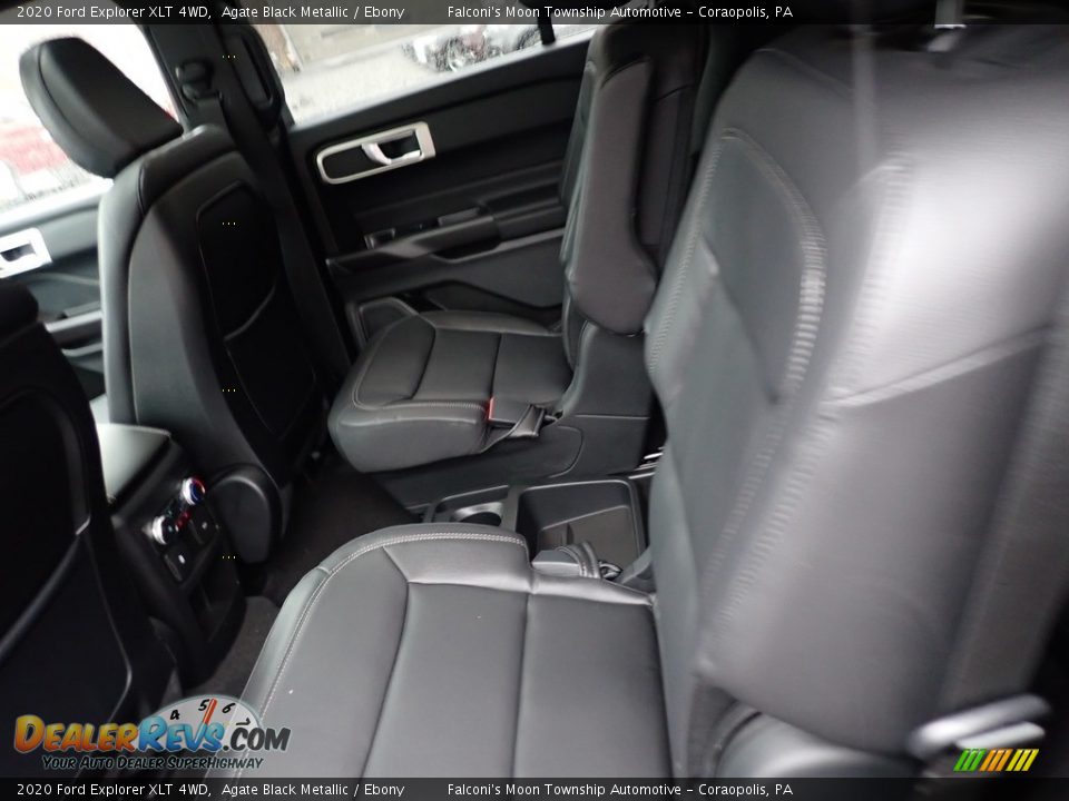 2020 Ford Explorer XLT 4WD Agate Black Metallic / Ebony Photo #8