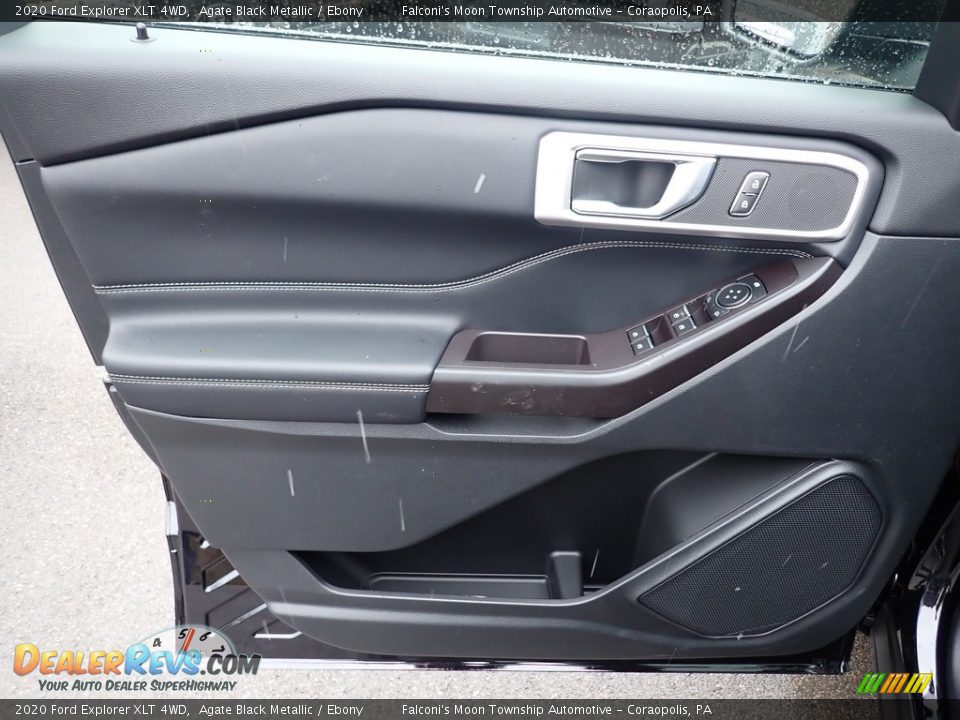 2020 Ford Explorer XLT 4WD Agate Black Metallic / Ebony Photo #10