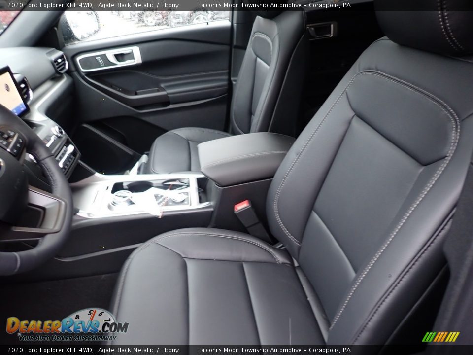 2020 Ford Explorer XLT 4WD Agate Black Metallic / Ebony Photo #11