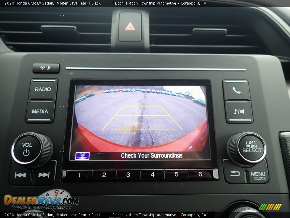 2020 Honda Civic LX Sedan Molten Lava Pearl / Black Photo #15