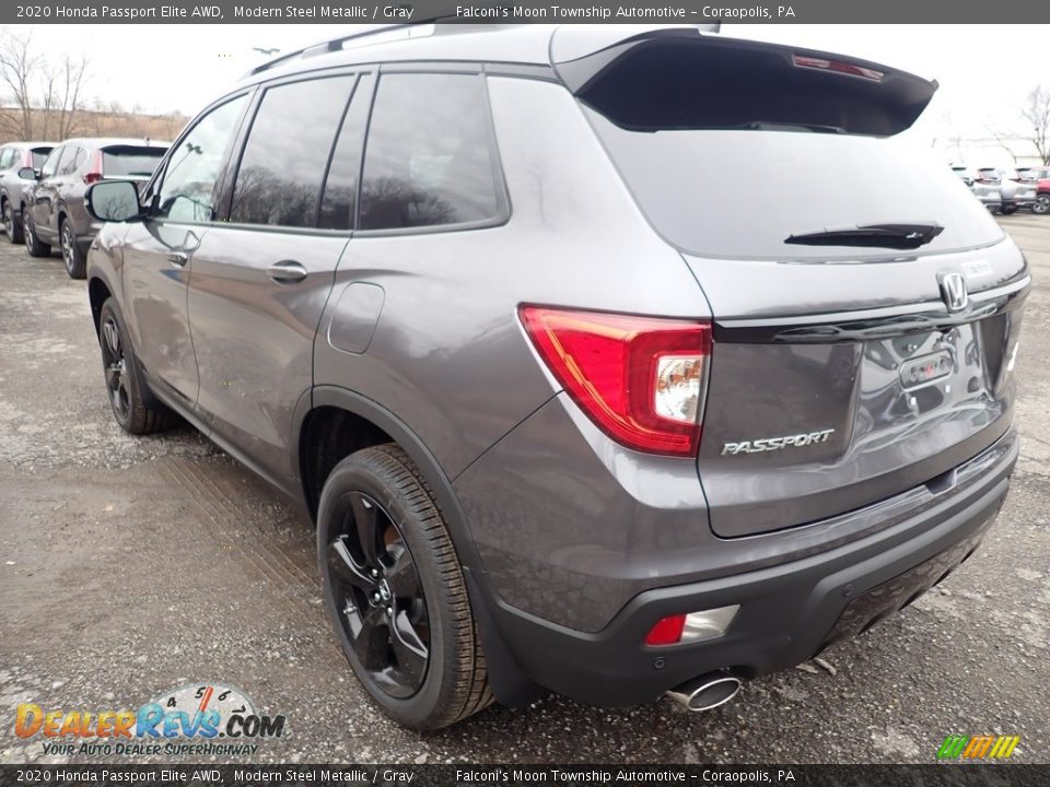 2020 Honda Passport Elite AWD Modern Steel Metallic / Gray Photo #2