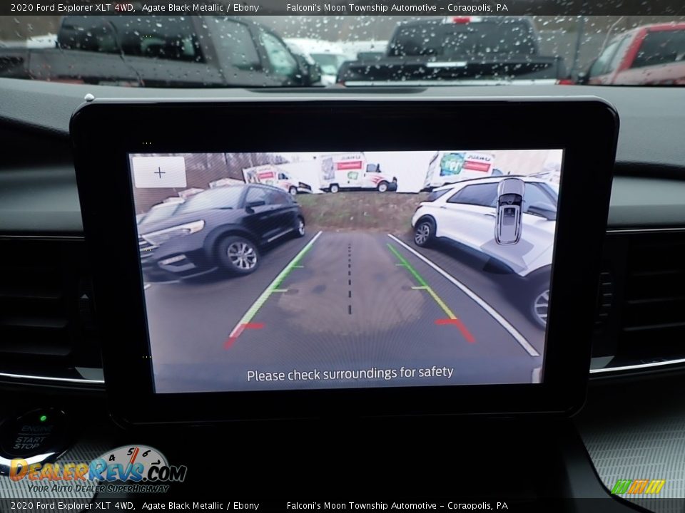 2020 Ford Explorer XLT 4WD Agate Black Metallic / Ebony Photo #14
