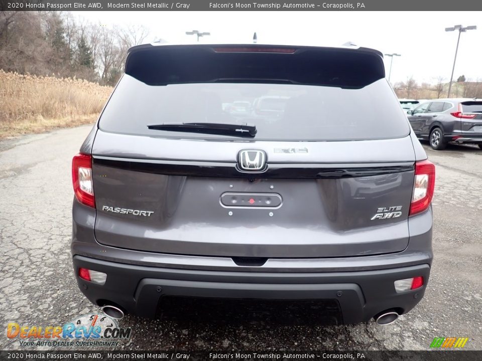 2020 Honda Passport Elite AWD Modern Steel Metallic / Gray Photo #3