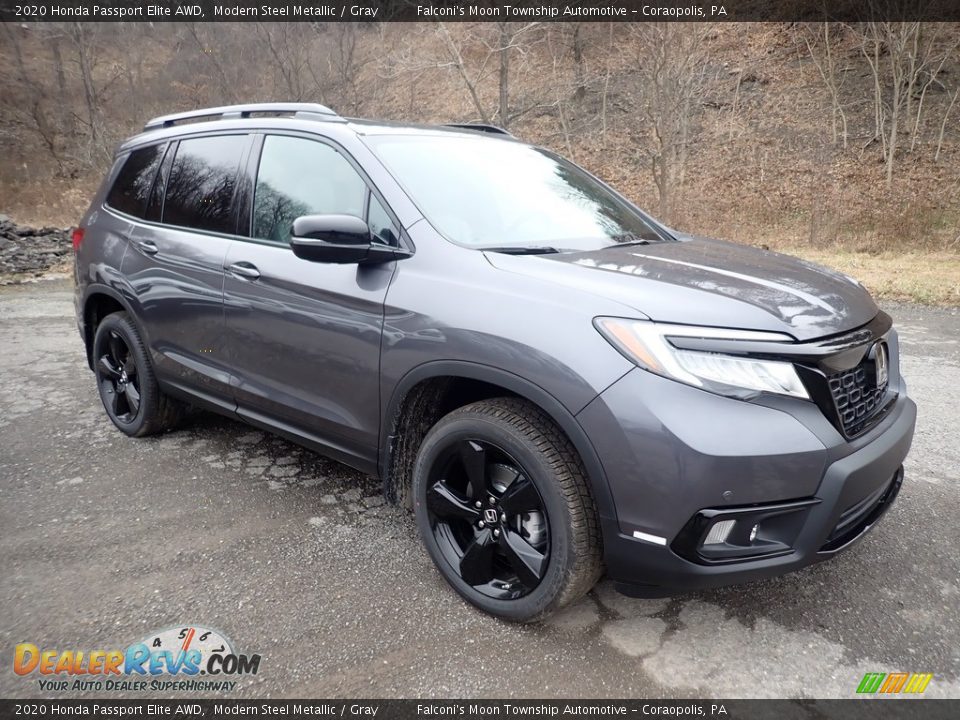 2020 Honda Passport Elite AWD Modern Steel Metallic / Gray Photo #5