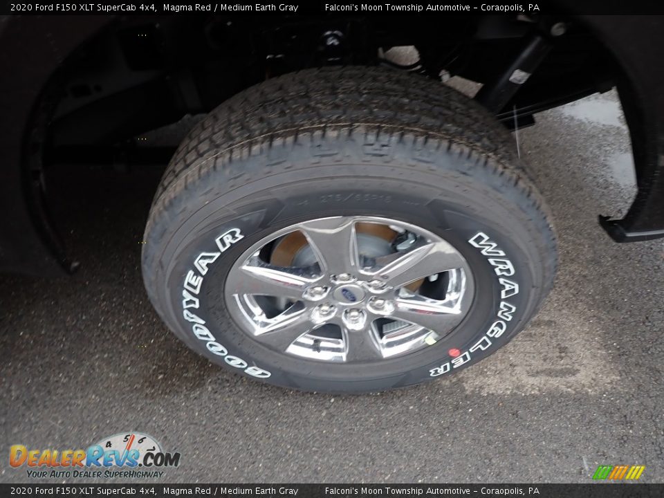 2020 Ford F150 XLT SuperCab 4x4 Magma Red / Medium Earth Gray Photo #8