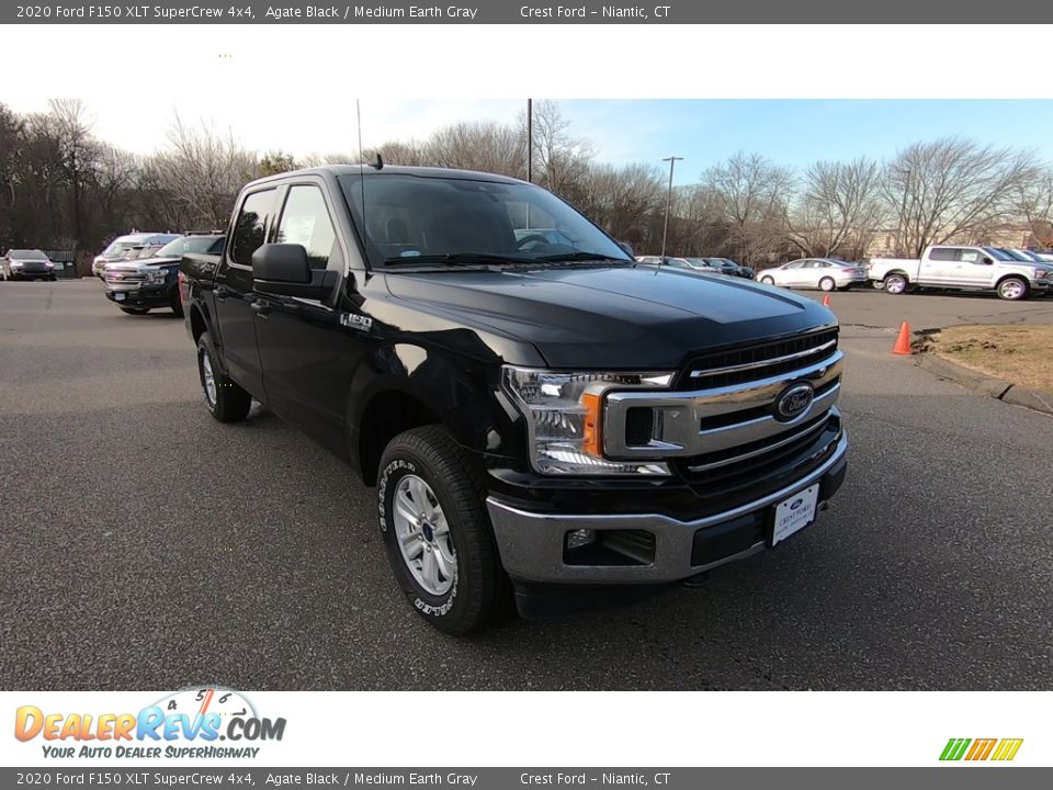 2020 Ford F150 XLT SuperCrew 4x4 Agate Black / Medium Earth Gray Photo #1