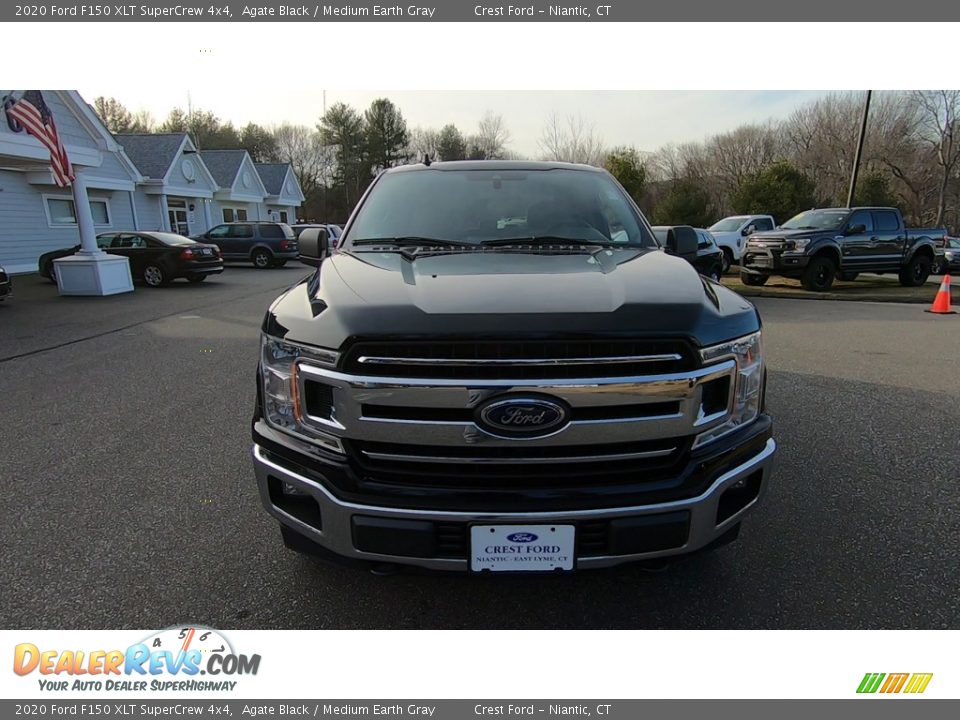 2020 Ford F150 XLT SuperCrew 4x4 Agate Black / Medium Earth Gray Photo #2