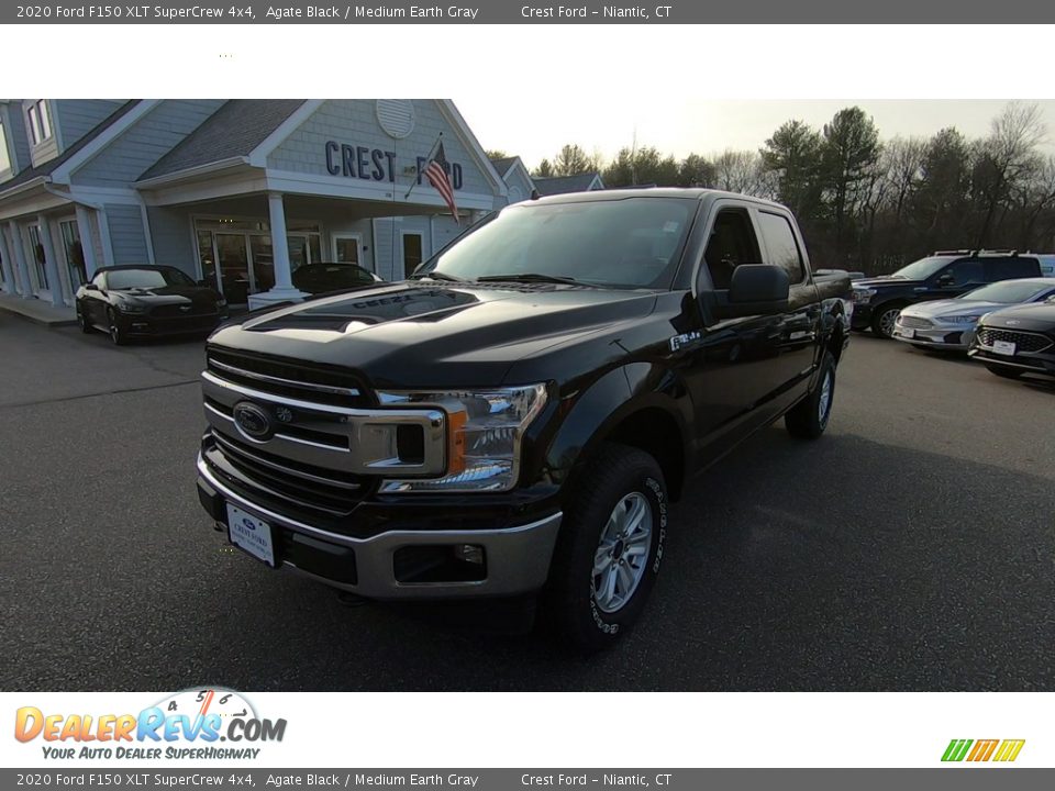 2020 Ford F150 XLT SuperCrew 4x4 Agate Black / Medium Earth Gray Photo #3