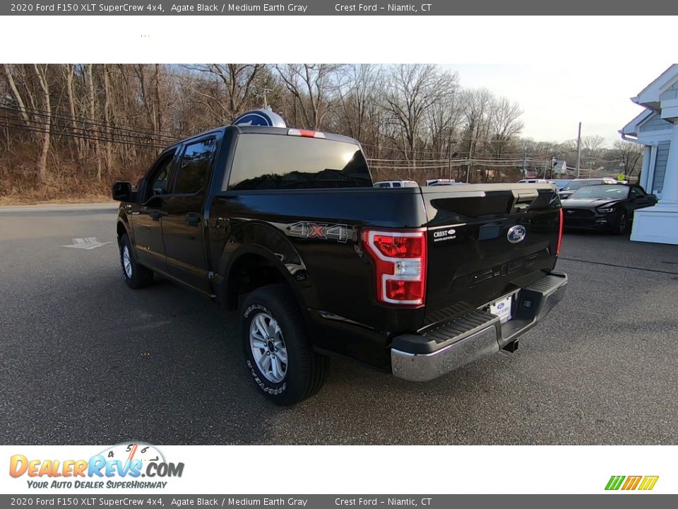 2020 Ford F150 XLT SuperCrew 4x4 Agate Black / Medium Earth Gray Photo #5