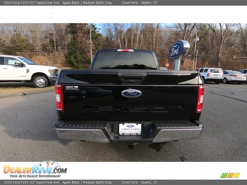 2020 Ford F150 XLT SuperCrew 4x4 Agate Black / Medium Earth Gray Photo #6