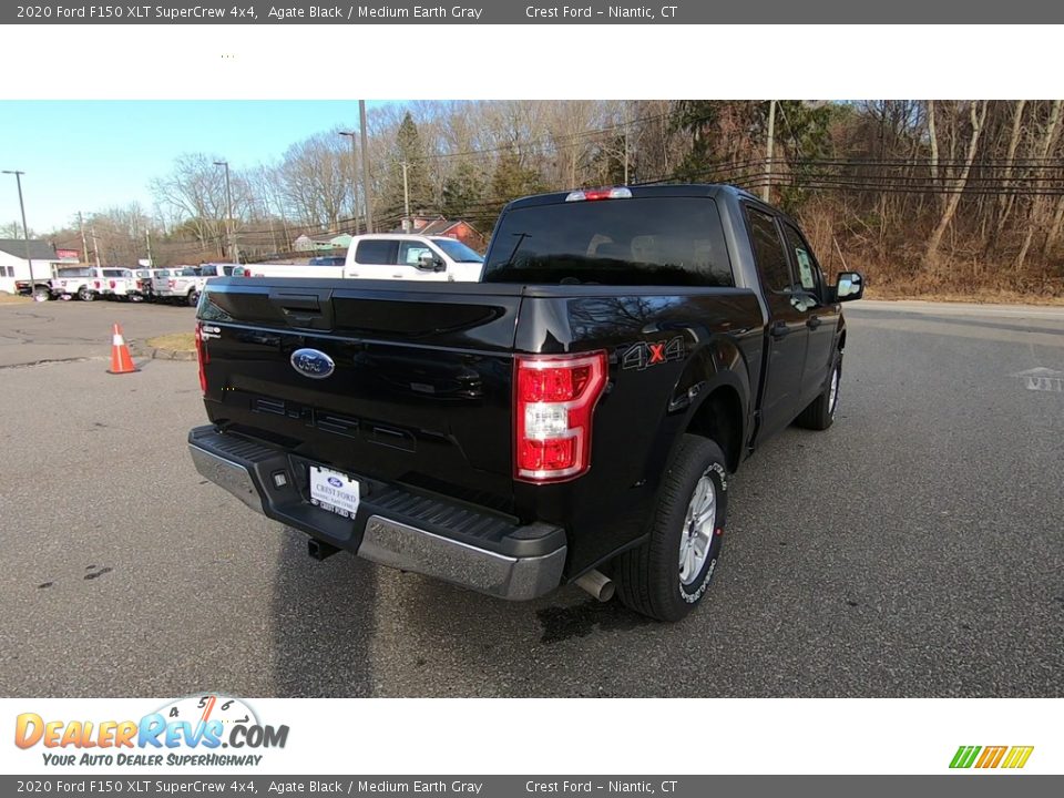2020 Ford F150 XLT SuperCrew 4x4 Agate Black / Medium Earth Gray Photo #7