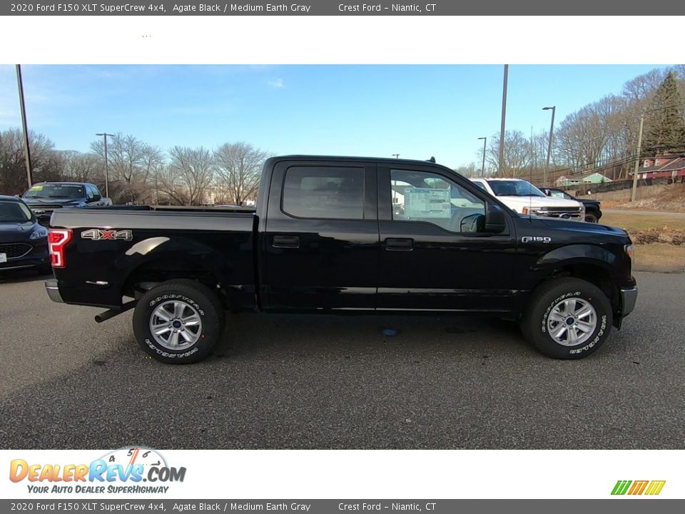 2020 Ford F150 XLT SuperCrew 4x4 Agate Black / Medium Earth Gray Photo #8