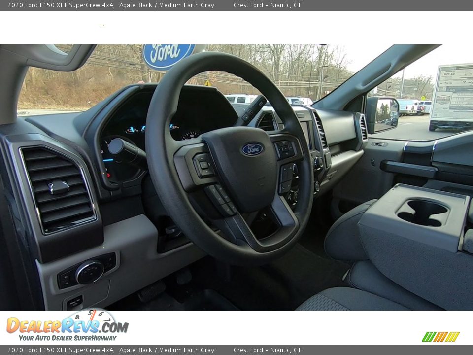 2020 Ford F150 XLT SuperCrew 4x4 Agate Black / Medium Earth Gray Photo #10