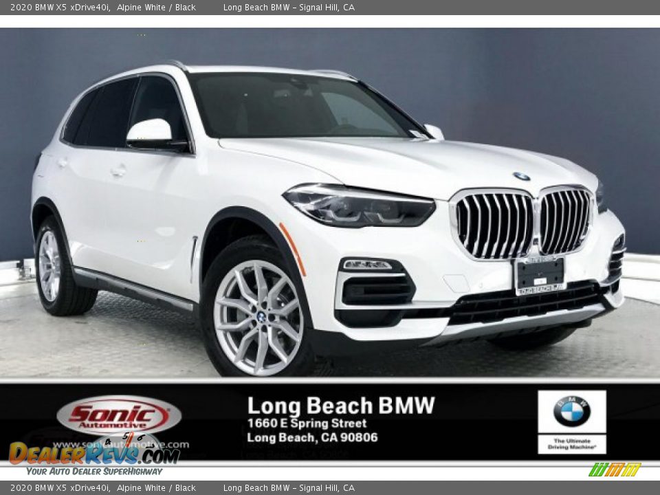 2020 BMW X5 xDrive40i Alpine White / Black Photo #1