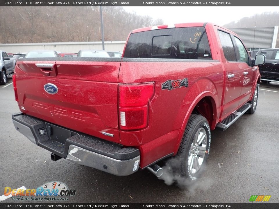 2020 Ford F150 Lariat SuperCrew 4x4 Rapid Red / Medium Light Camel Photo #2