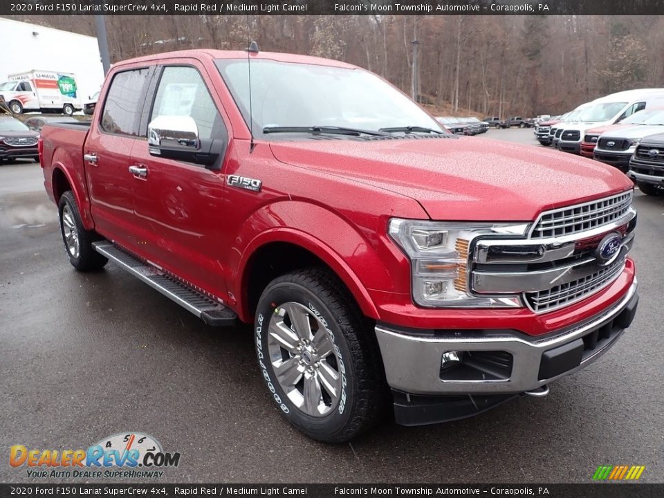 Front 3/4 View of 2020 Ford F150 Lariat SuperCrew 4x4 Photo #3