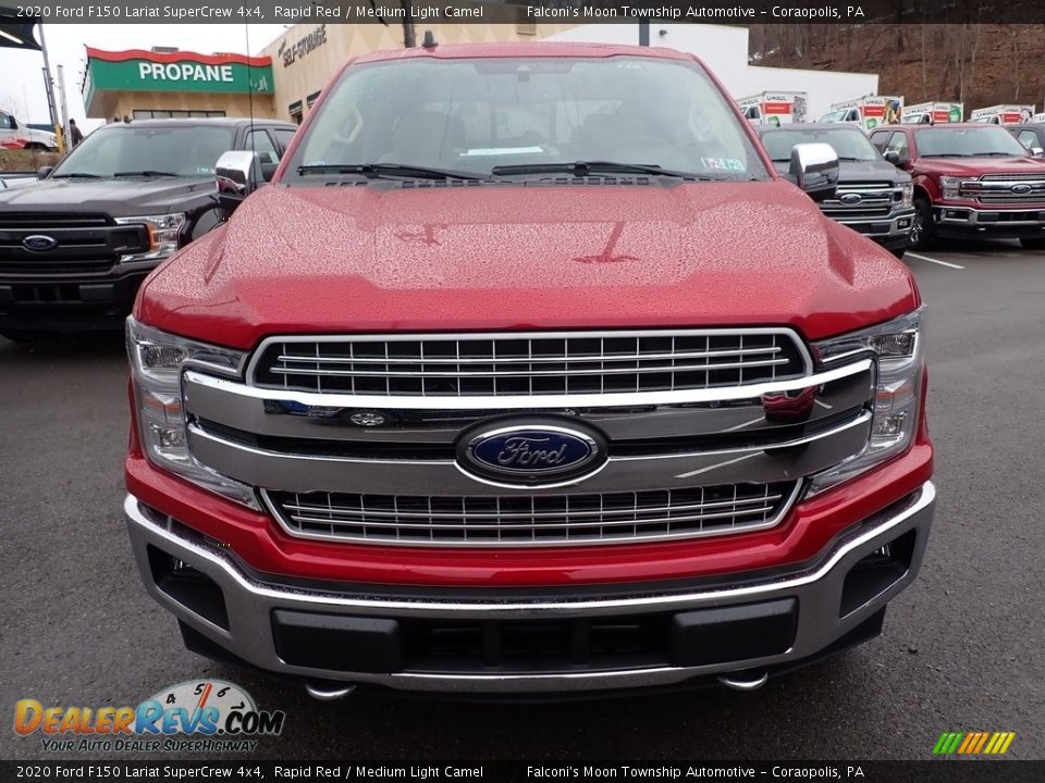 2020 Ford F150 Lariat SuperCrew 4x4 Rapid Red / Medium Light Camel Photo #4