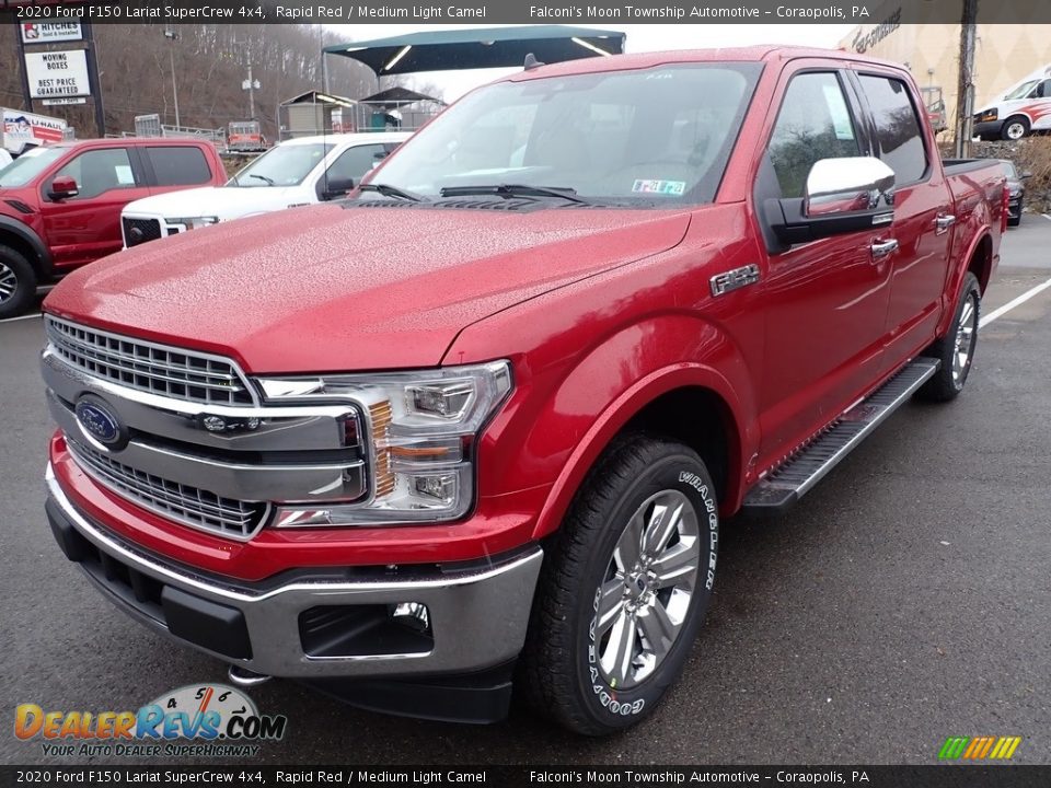 2020 Ford F150 Lariat SuperCrew 4x4 Rapid Red / Medium Light Camel Photo #5