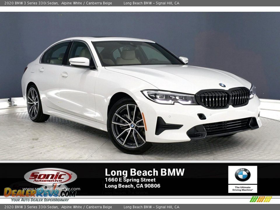 2020 BMW 3 Series 330i Sedan Alpine White / Canberra Beige Photo #1
