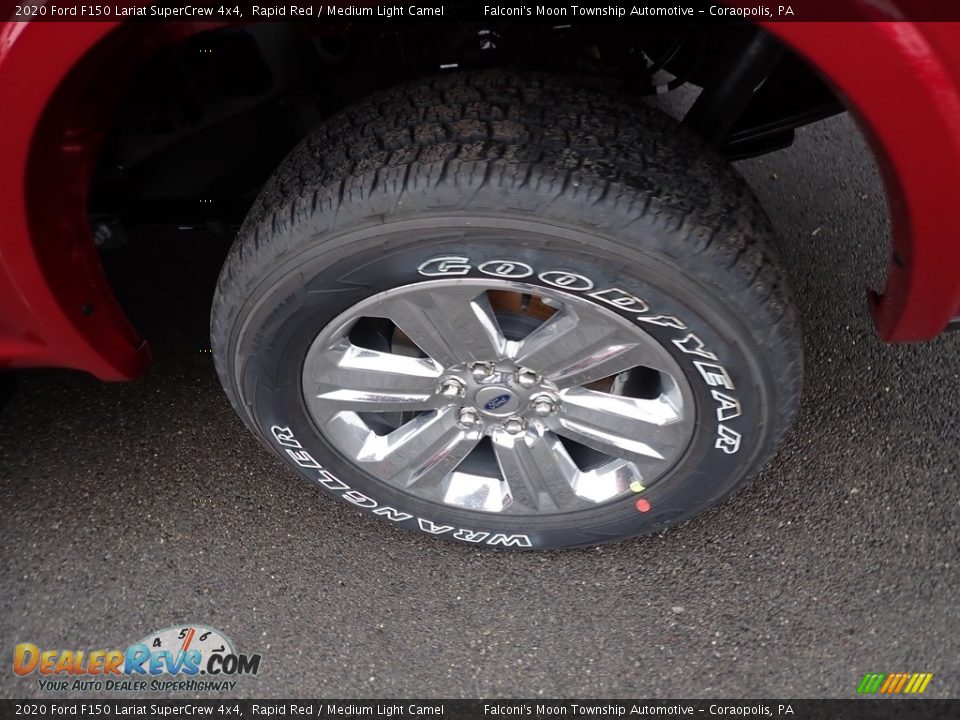 2020 Ford F150 Lariat SuperCrew 4x4 Rapid Red / Medium Light Camel Photo #7