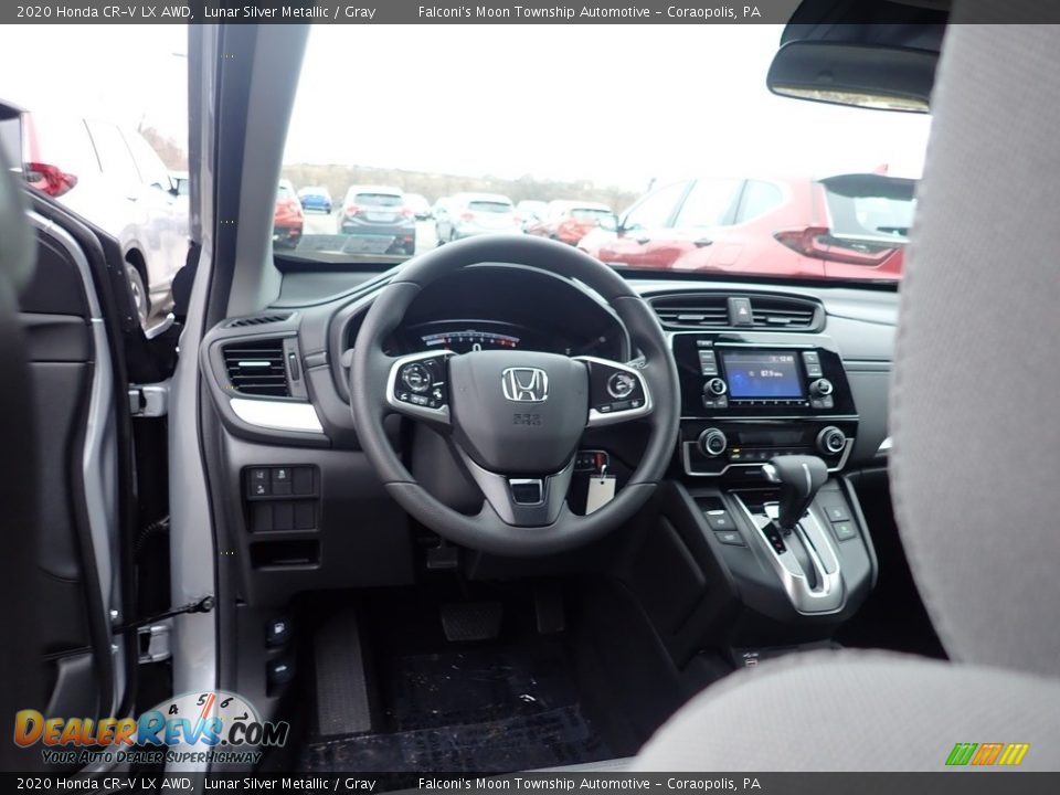 2020 Honda CR-V LX AWD Lunar Silver Metallic / Gray Photo #11
