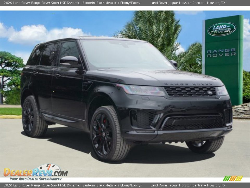 2020 Land Rover Range Rover Sport HSE Dynamic Santorini Black Metallic / Ebony/Ebony Photo #2