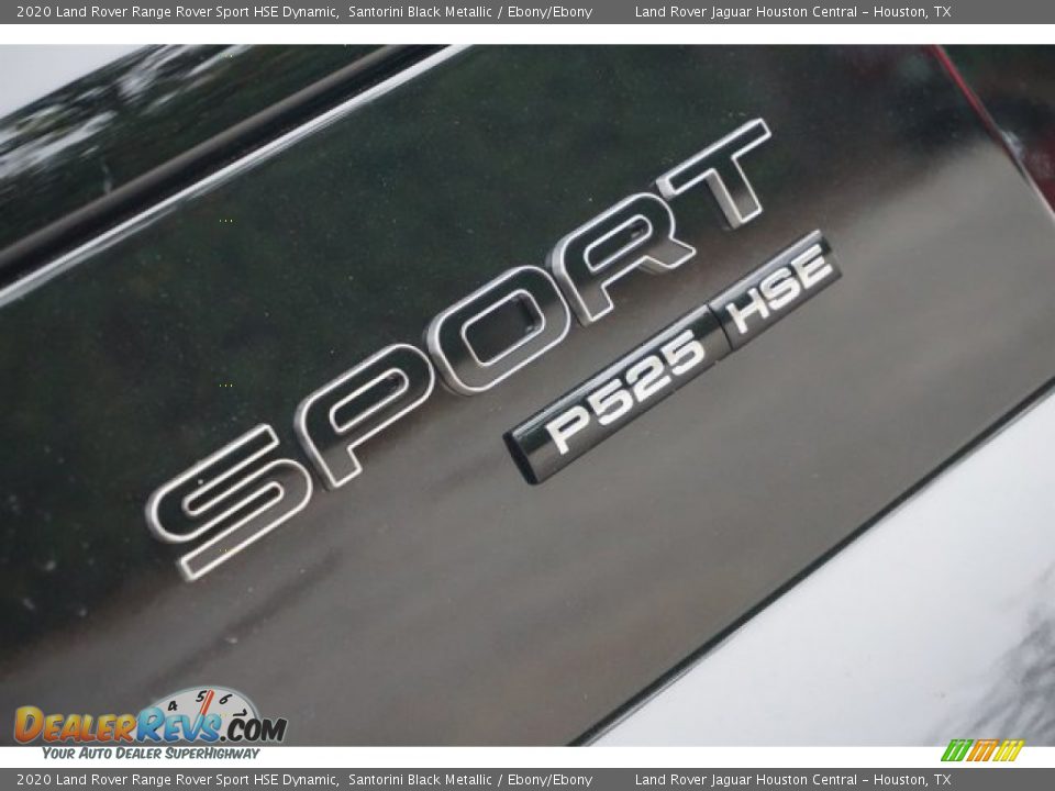 2020 Land Rover Range Rover Sport HSE Dynamic Santorini Black Metallic / Ebony/Ebony Photo #6