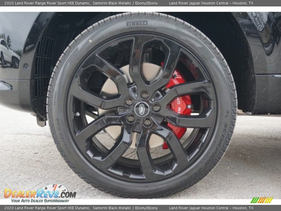2020 Land Rover Range Rover Sport HSE Dynamic Santorini Black Metallic / Ebony/Ebony Photo #9