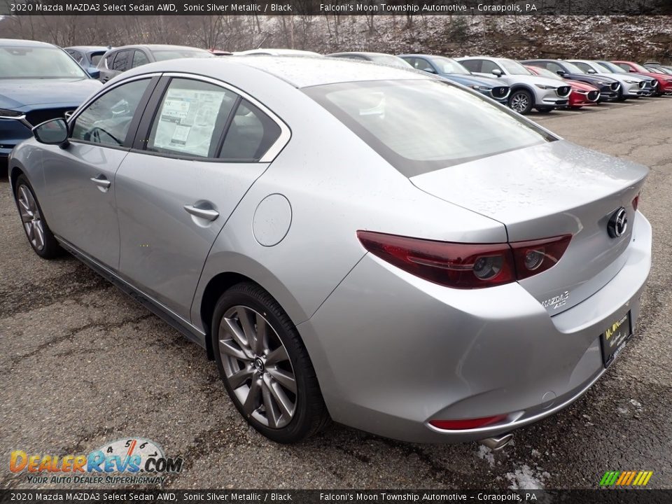 2020 Mazda MAZDA3 Select Sedan AWD Sonic Silver Metallic / Black Photo #6