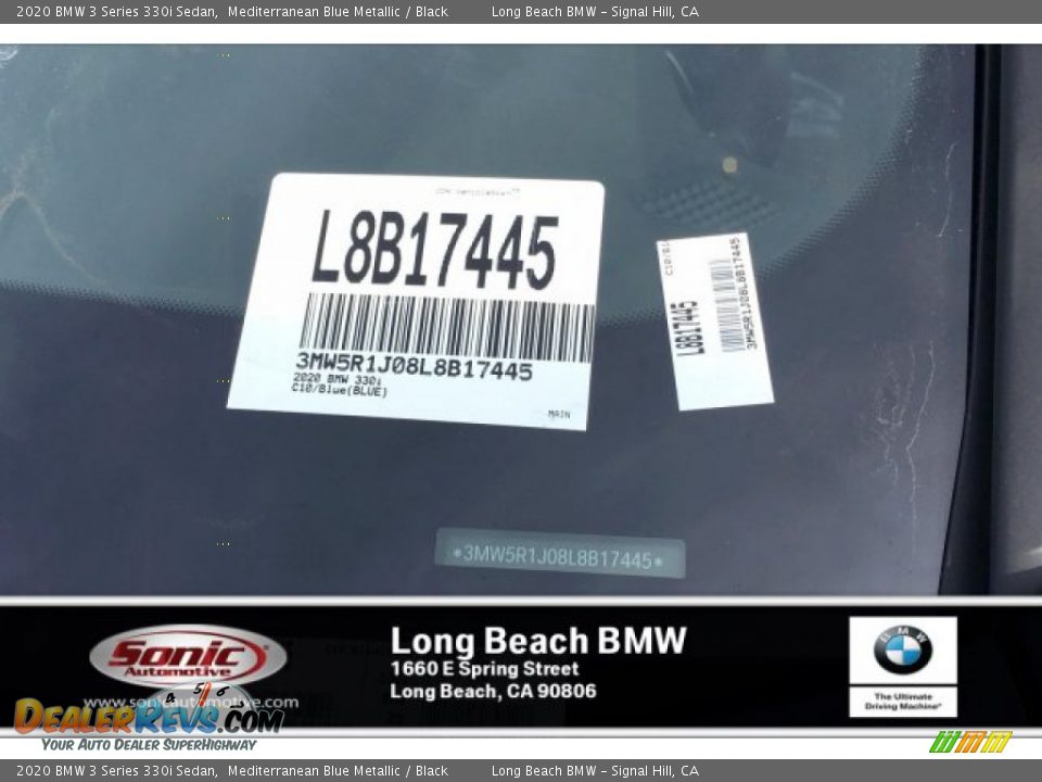 2020 BMW 3 Series 330i Sedan Mediterranean Blue Metallic / Black Photo #11