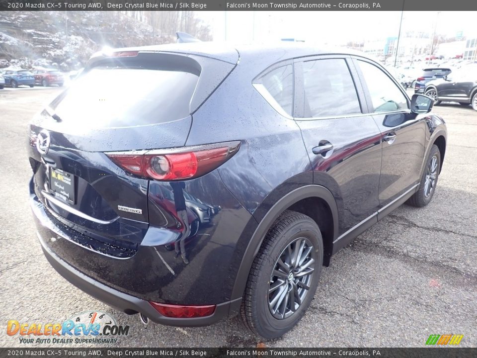 2020 Mazda CX-5 Touring AWD Deep Crystal Blue Mica / Silk Beige Photo #2