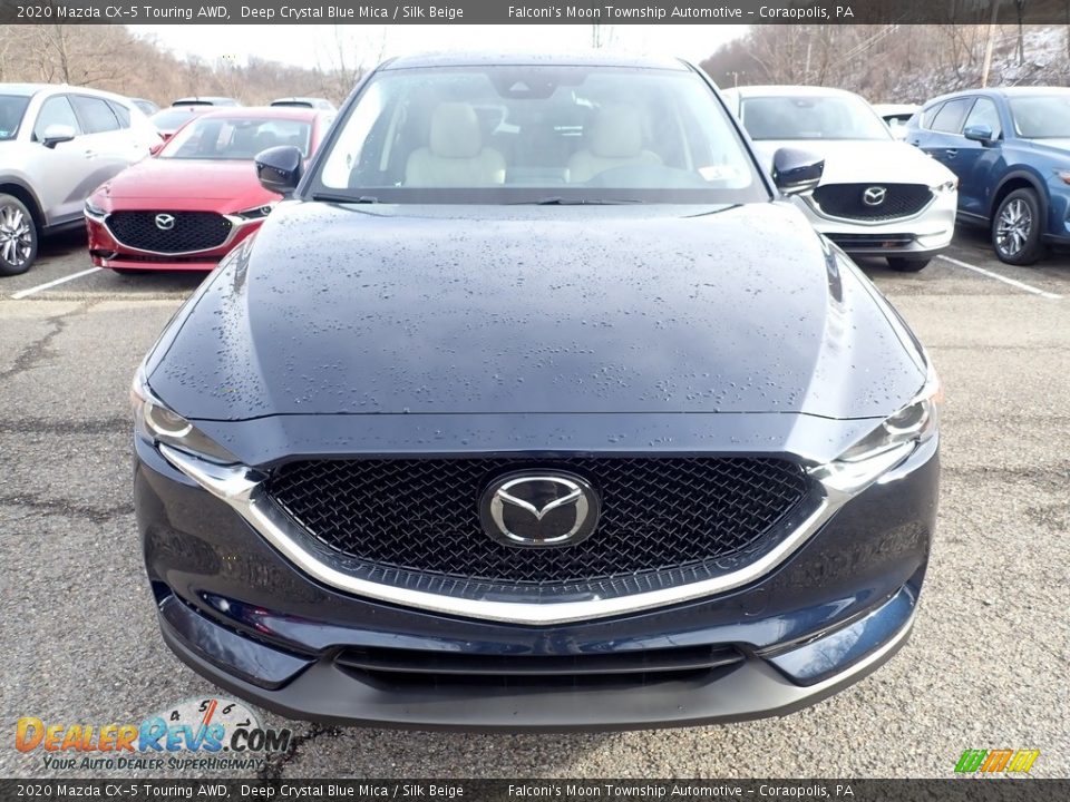 2020 Mazda CX-5 Touring AWD Deep Crystal Blue Mica / Silk Beige Photo #4